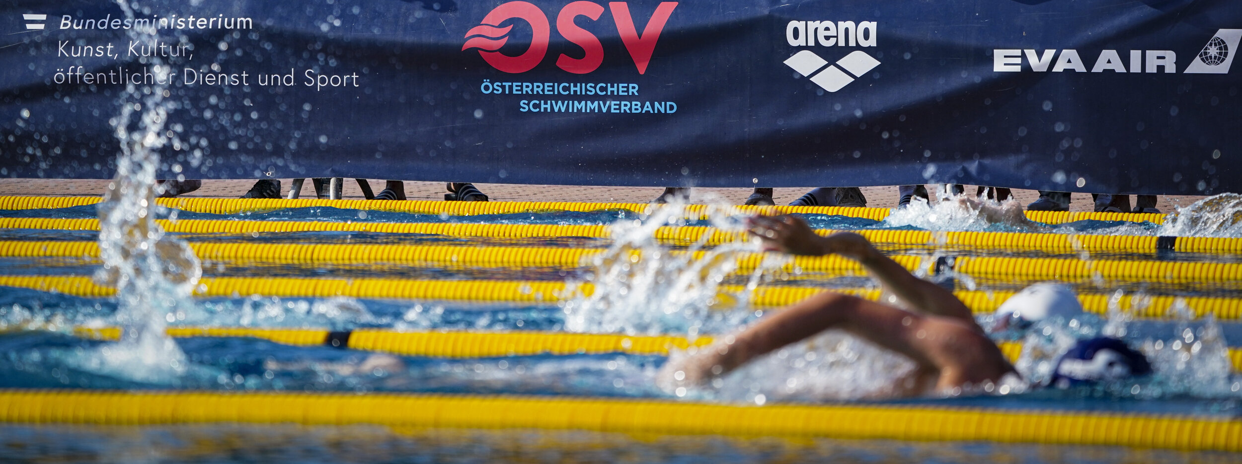 Kraulschwimmer auf der Bahn